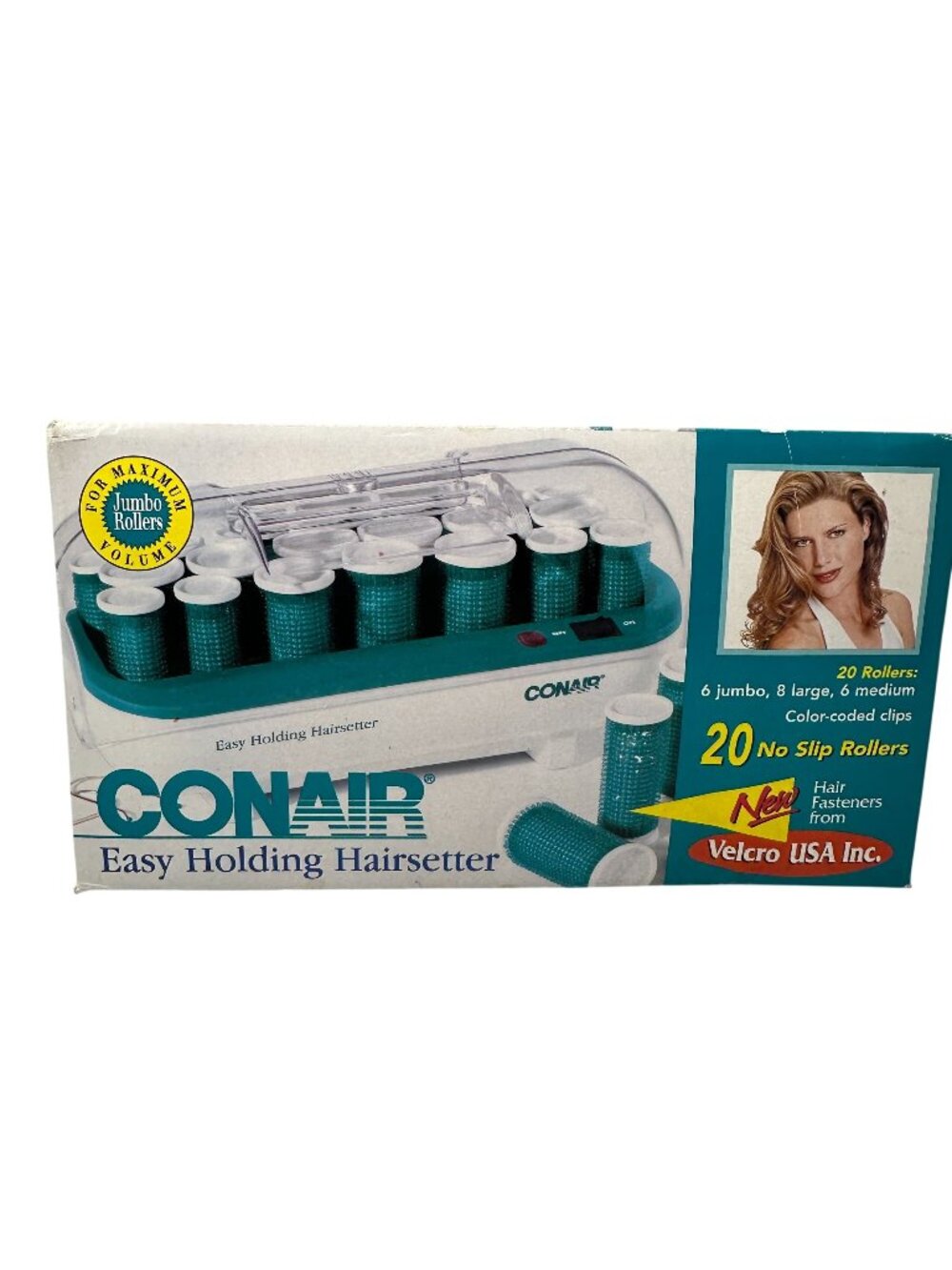 Conair HS31 Easy Holding Hairsetter 20 No-Slip Rollers Jumbo Volume Design
